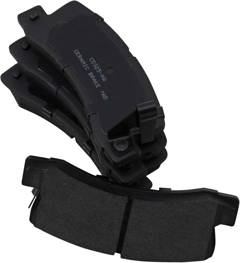 TRQ Rear Brake Pads Ceramic Hardware Compatible with 1990-1991 Lexus ES250 1992-1999 ES300 1999-2003 RX300 1987-1999 Toyota Camry 1986-1995 Celica 1999-1999 Solara - Image 4